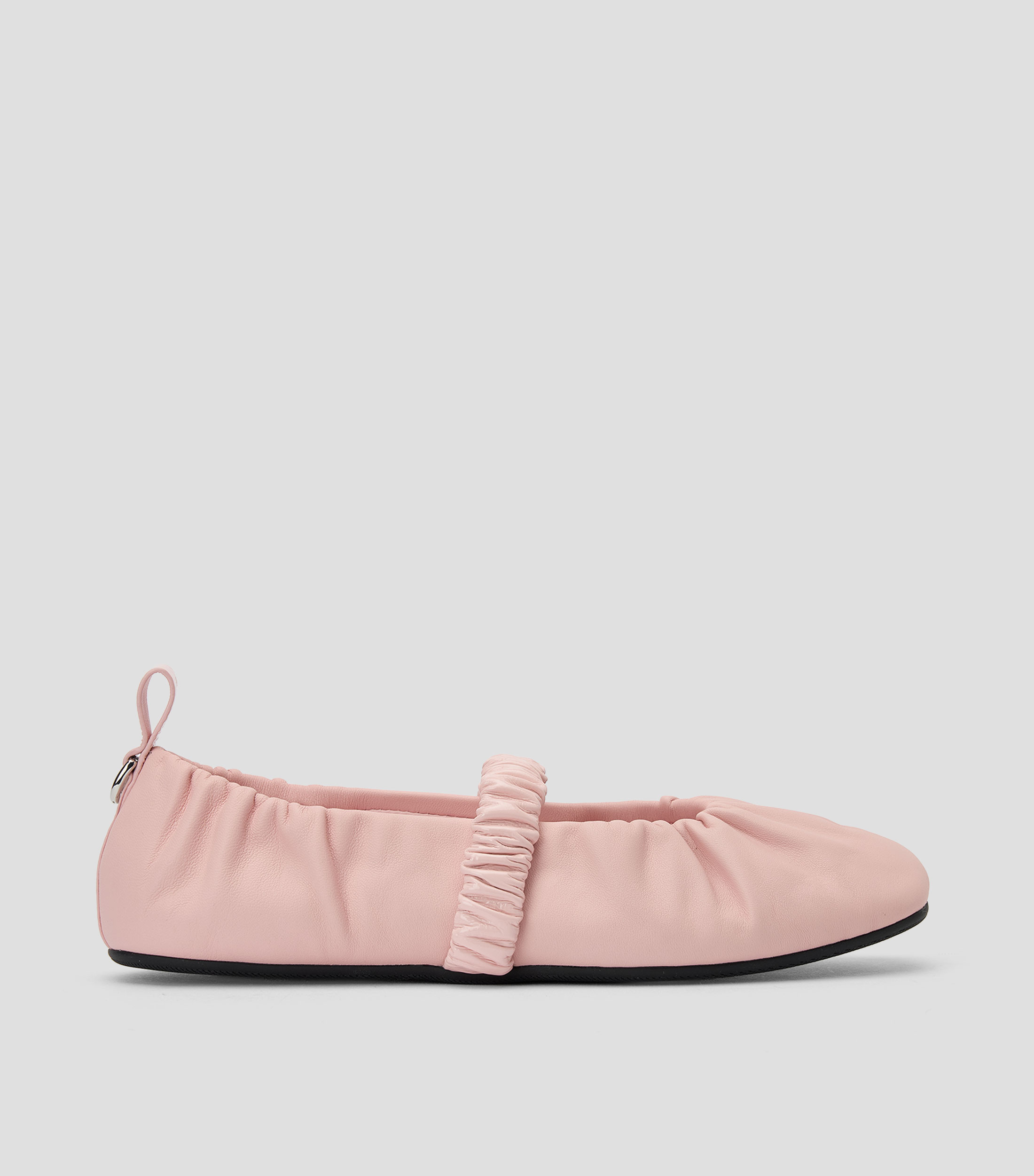 Flats en cuero liso Mujer